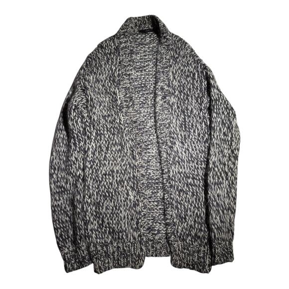 Iro Men's Lazaro Variegated Mohair Wool Blend Open Front Shawl Collar Cardigan M - Picture 1 of 4
